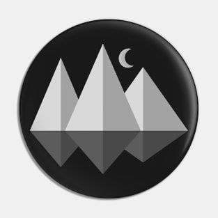 Mountains at Night Pin