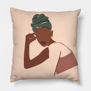 Summer Vibes Minimalistic Illustration Pillow