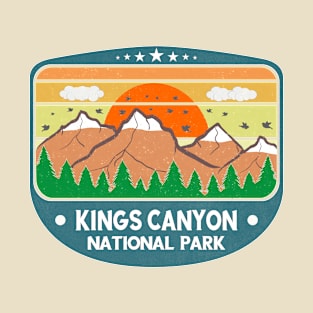 Kings Canyon National Park California Vintage Sunset T-Shirt