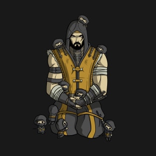 Scorpion and Little Ninjas - Mortal Kombat T-Shirt