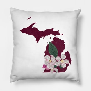 Michigan Apple Blossom Pillow