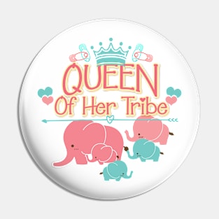 Queen Of Her Tribe Pin