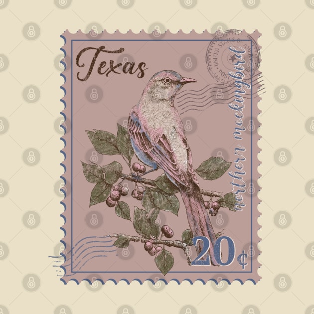 Texas vintage Stamps by LifeTime Design