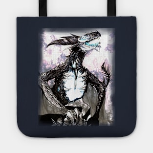 Dracolich - Black Dragon Fantasy Art Tote