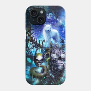 Awesome wolf in a fantasy world Phone Case