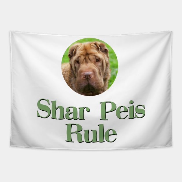 Shar Peis Rule! Tapestry by Naves