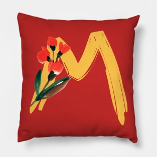 Initial letter M Pillow