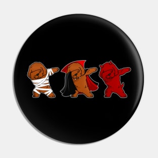 Poodle Dabing Horror Halloween T-shirt Pin