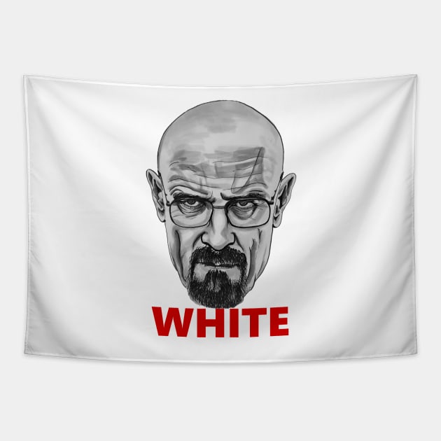 My illustration of Walter White (Breaking Bad) Tapestry by smadge