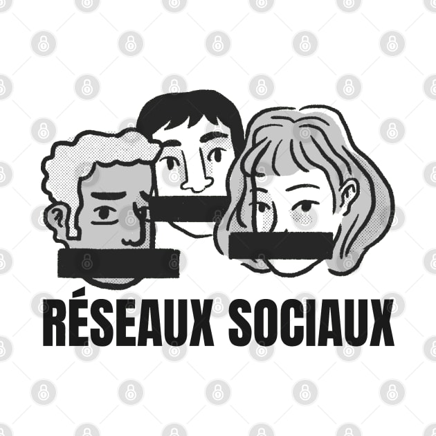 censure reseaux sociaux illustration by JulieVie Design