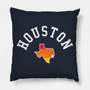 Houston H-Town Baseball Fan Tee: Hit It Out of the Park, Y'all! Pillow