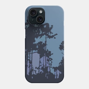 Winter forest pattern Phone Case