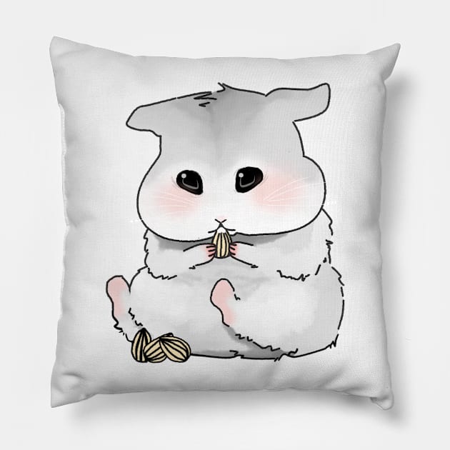 Cute hamster Pillow by Ilovethislife 