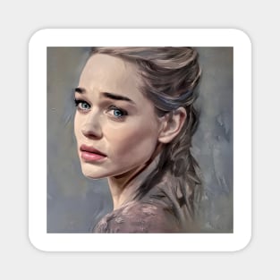 Portrait of Emilia Clarke Magnet