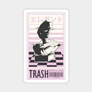 Vaporwave Trash Magnet