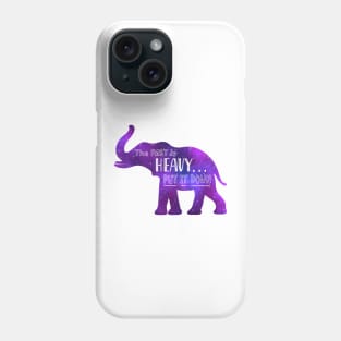 Elephant Spirit Animal Galaxy Silhouette Positive Affirmation Reminder Phone Case