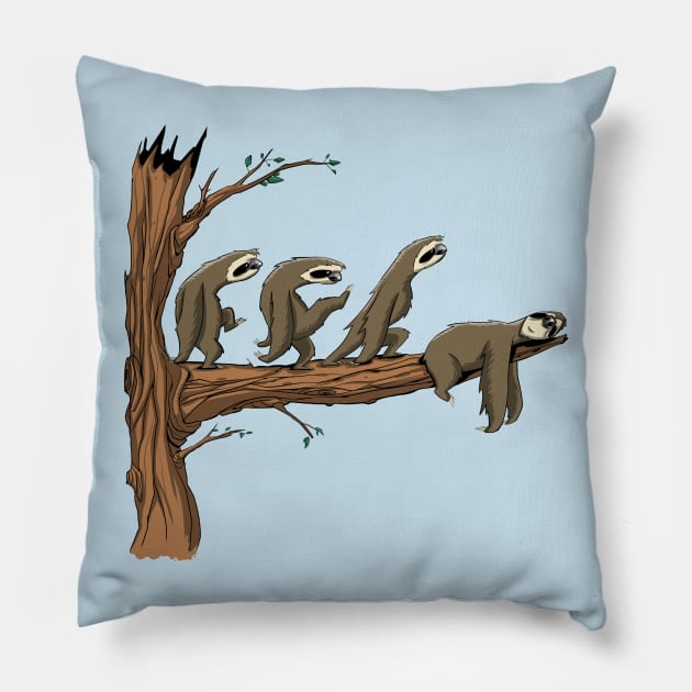 The ministry of lazy walks Pillow by Zascanauta