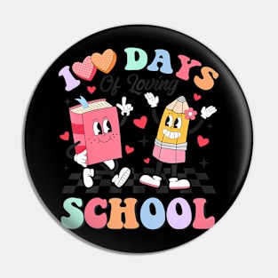 100 Days Of Loving School Teacher Boys Girls 100Th Day Pin