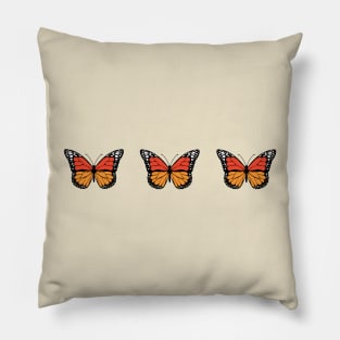 Three butterflies Pillow