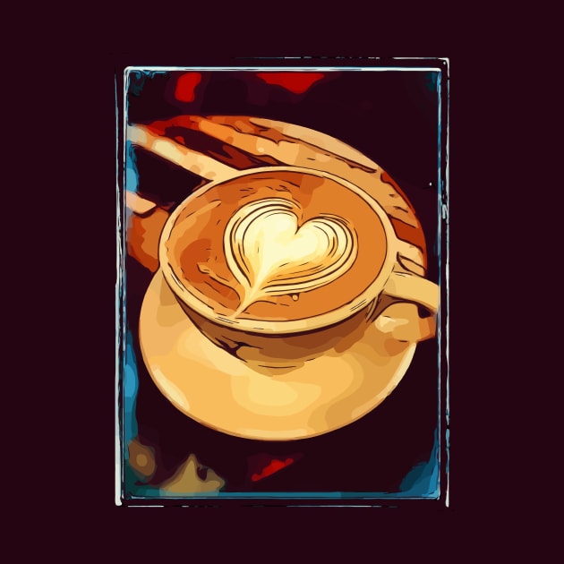 Coffee in the shape of a heart by WelshDesigns