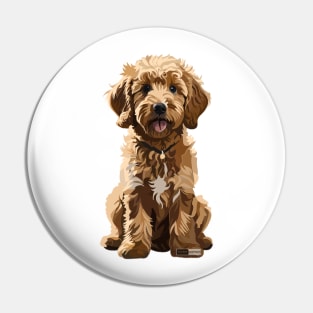 Goldendoodle Art Pin