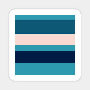 A refined merger of Oxford Blue, Blue Sapphire, Christmas Blue, Italian Sky Blue and Pale Pink stripes. Magnet