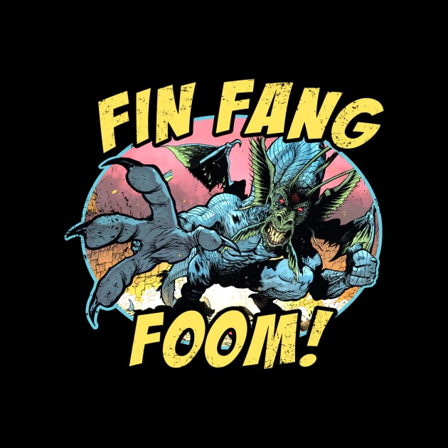 Fin Fang Foom (Black Print) by Nerdology