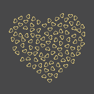 Gold Hearts T-Shirt