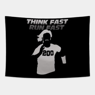 Chad Powers Think Fast Run Fast Tapestry