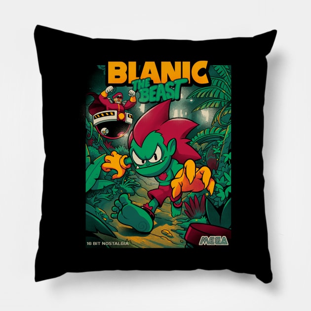 Blanic The Beast Pillow by BrunoMota