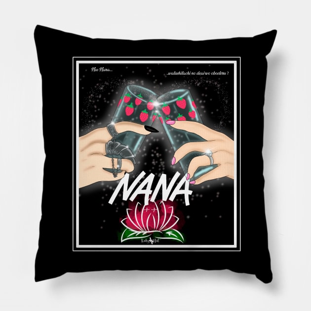 Nana glass friends Pillow by kakunat