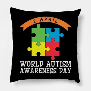 world autism awareness day Pillow