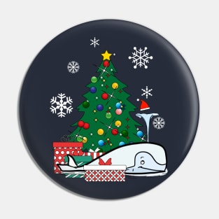 Moby Dick Around The Christmas Tree Pin