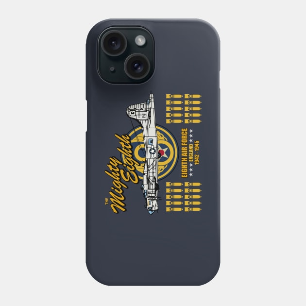 The Mighty Eighth - B-17 Flying Fortress Phone Case by TCP