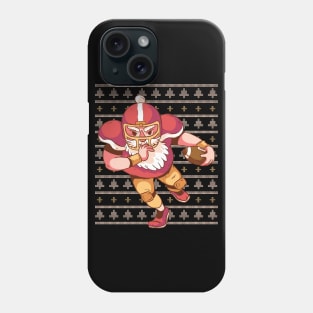 Father Christmas Playing football Phone Case