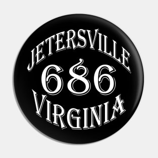 686 JETERSVILLE VA (WHT) Pin