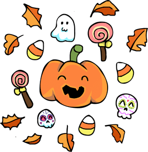 Halloween Doodles Magnet