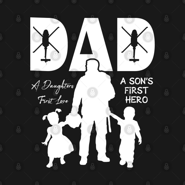 Blackhawk - Dad, A Daughter's First Love, A Son's First Hero by Aviation Designs