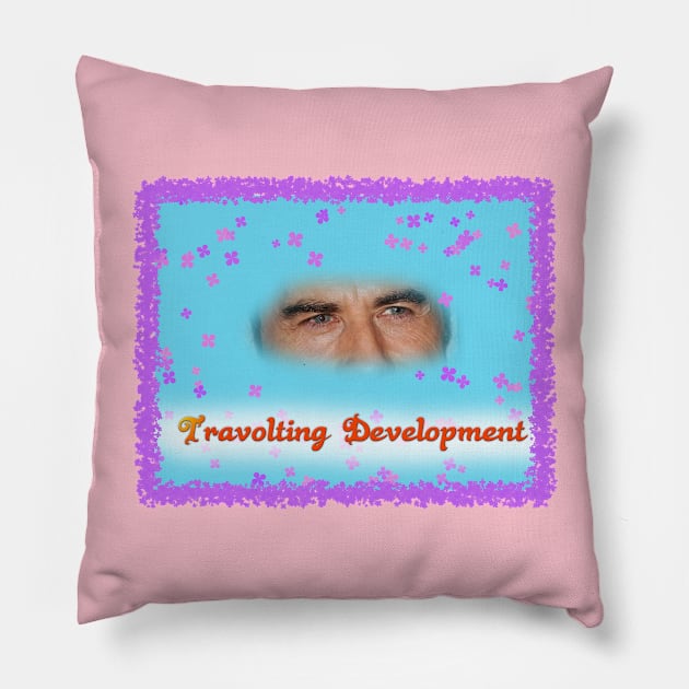 Travolting Development Pillow by CagingGreatness