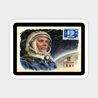 Yuri Gagarin Soviet Poster Astronaut Magnet