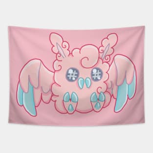 Cotton Candy Mothman Tapestry