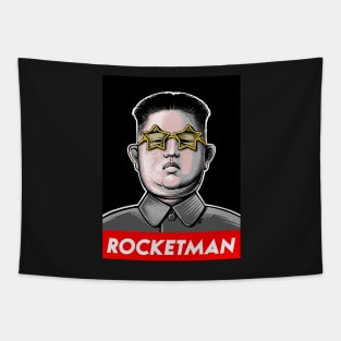 President Trump Kim Jong Un Rocket Man Tapestry