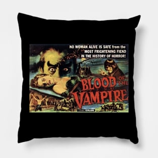 Classic Horror Movie Lobby Card - Blood of the Vampire Pillow