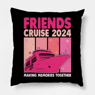 Friends Cruise 2024 Matching Vacation Group Trip Pillow