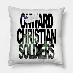 Onward Christian Soldiers raising flag at Iwo Jima Pillow