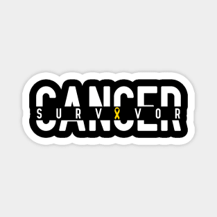 Childhood Cancer Survivor - Gold Ribbon Awareness Magnet