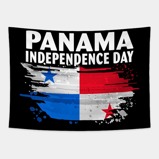 Happy Panama Independence Day Panamanians Flag Tapestry by Spit in my face PODCAST