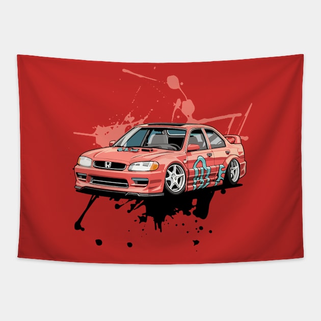 Customized Classic Cars Tapestry by irfankokabi