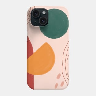 Abstract bohemian painting Phone Case