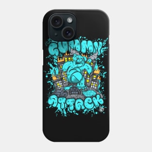 Attack of the Gummybear Blue Phone Case